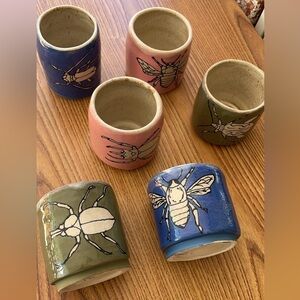 Bug Mugs! | Handmade Ceramic Handleless Mugs Cups